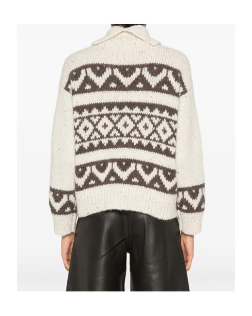 Peserico White Long-Sleeved Sweater