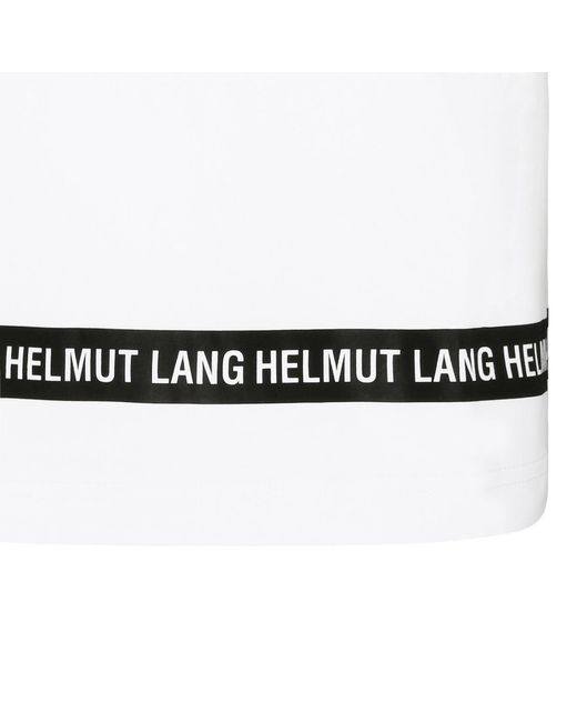 Helmut Lang White Logo Short-Sleeved T-Shirt for men