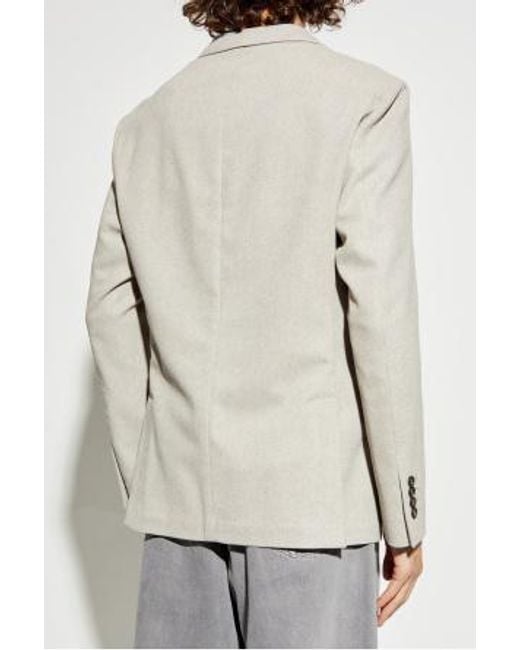 Eleventy White Single-Breasted Tailored Blazer for men