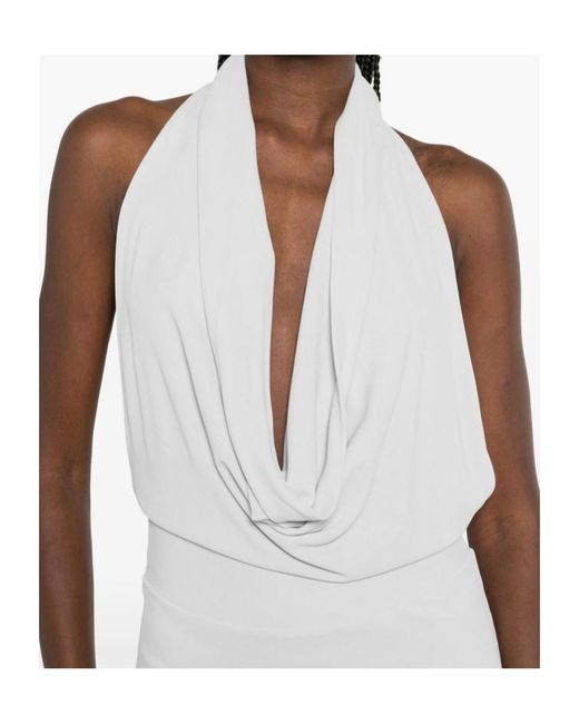 AYA MUSE White Spoe Pleated Midi Dress