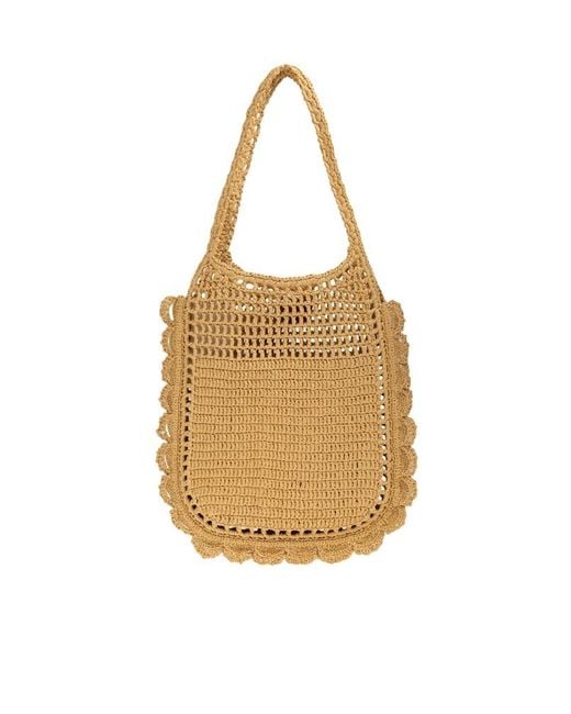 Ulla Johnson Metallic Woven Shoulder Bag