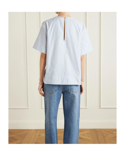 Rabanne Blue Striped T-Shirt