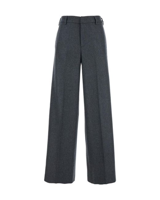 Pt Pantaloni Blue Pt Torino High-Waist Flared Pants