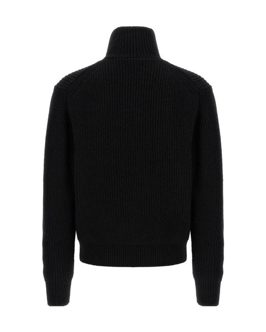 Tom Ford Black Zip-Up Long Sleeved Cardigan for men