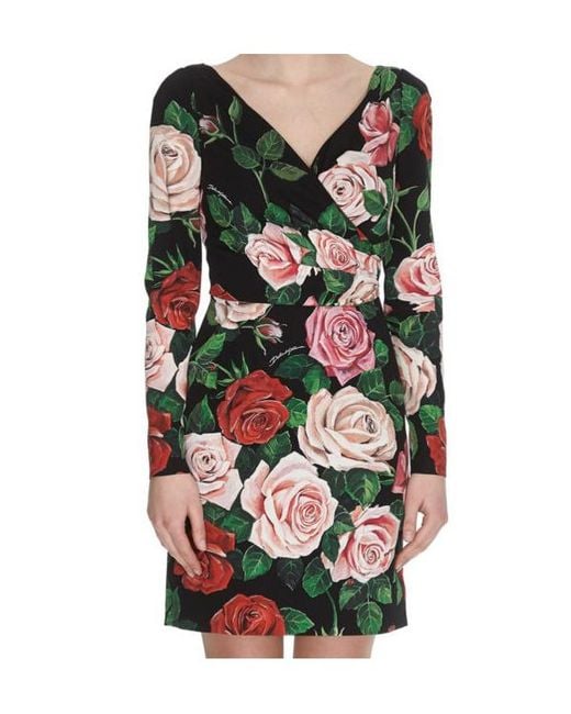 Dolce & Gabbana Black Long-Sleeved Dress