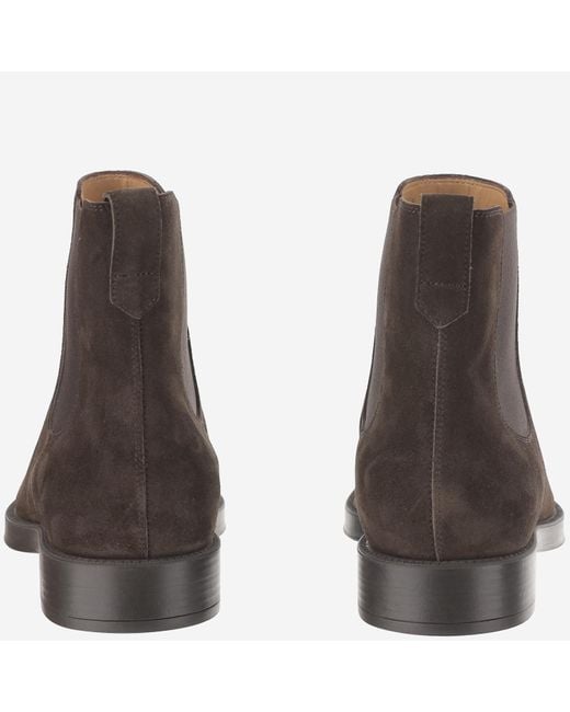 Tod's Brown Round Toe Chelsea Boots for men