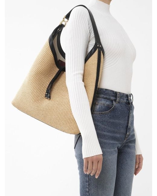 Chloé Natural Chloé Marcie Tassel Detailed Tote Bag