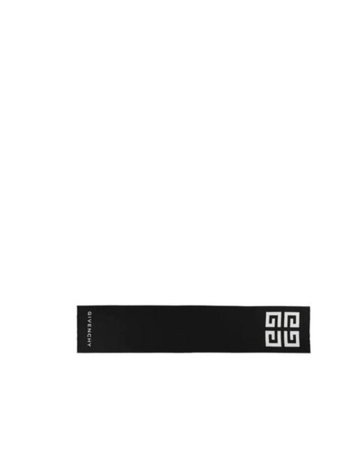 Givenchy Black Rectangular Scarf for men