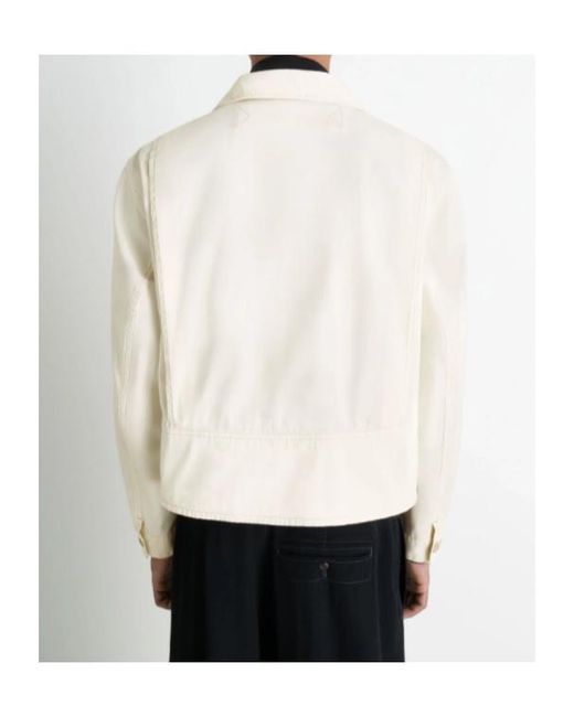 Lemaire White Gusseted-Pocket Utility Military Jacket for men