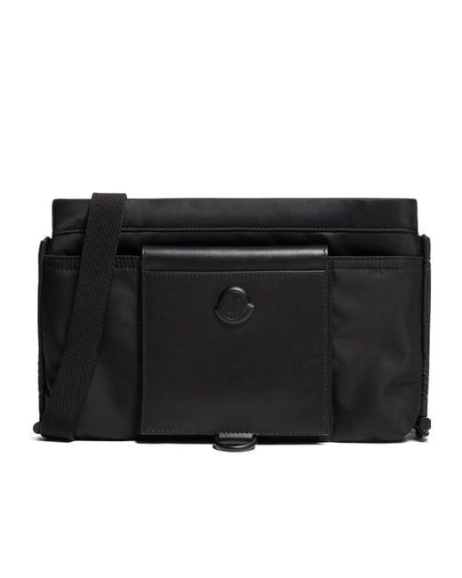 Moncler Black Kenton Drill Crossbody Bag for men