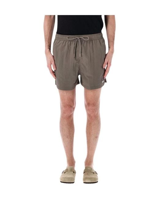 Represent Gray Core Logo Swim Shorts for men