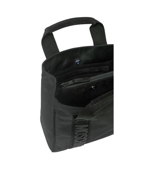 Moschino Black Top Handle Shoulder Bag