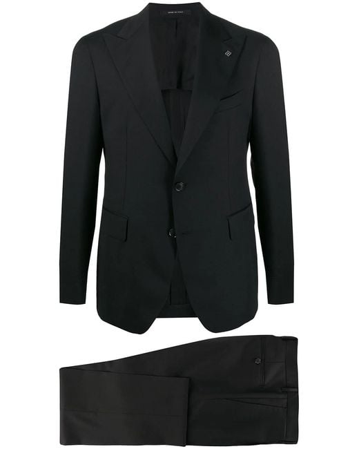 Tagliatore Black Two-Piece Formal Suit for men