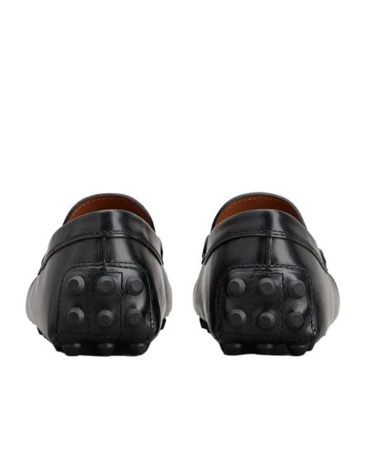 Tod's Black Gommino Bubble Loafers for men