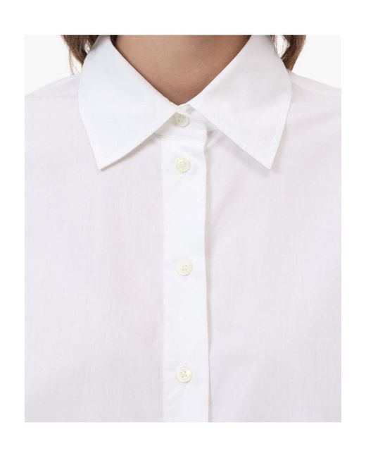 Closed White Long-Sleeve Collared Shirt