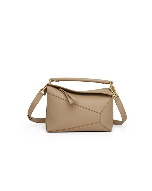 Loewe White Puzzle Small Tote Bag