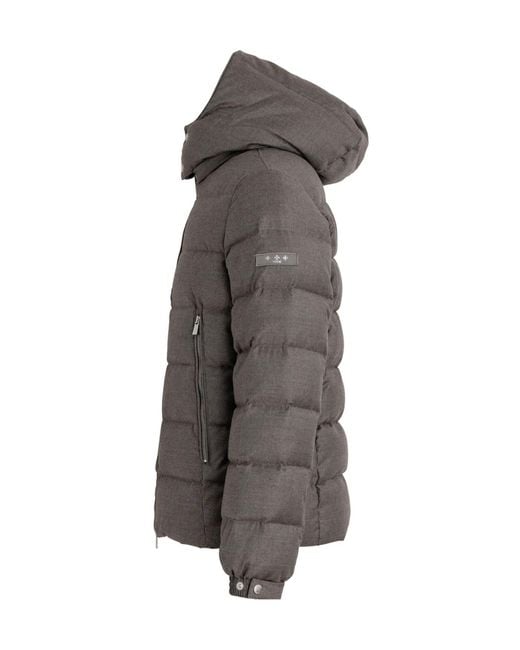 Tatras Brown Long-Sleeve Hooded Padded Jacket for men