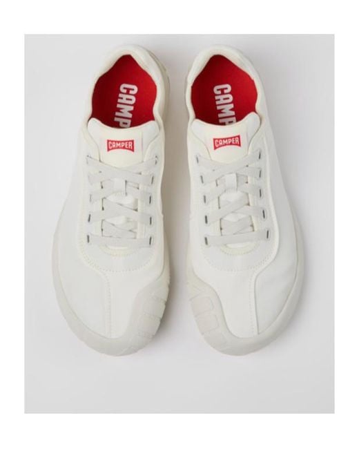 Camper White Path Lace-Up Sneakers for men