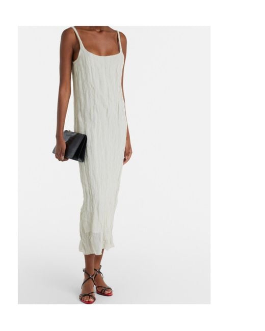 Rohe White Cotton-Blend Midi Dress