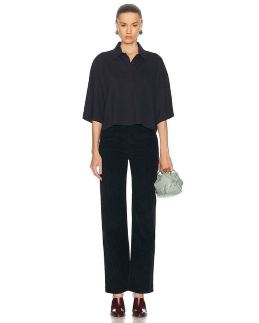 Bottega Veneta Black Short-Sleeved Polo Shirt
