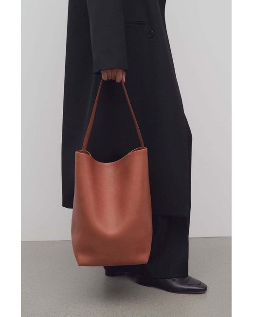 The Row Brown Large N/S Park Tote Bag
