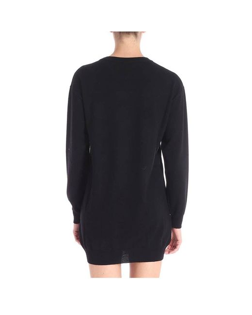 Moschino Black Teddy Bear Knitted Dress
