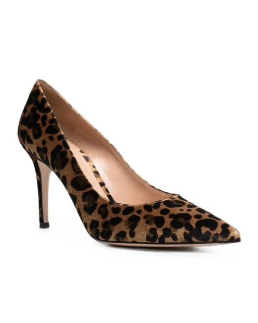 Gianvito Rossi Brown Pointed-Toe High Heels