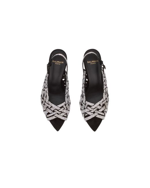Balmain Metallic Embellished High-Heeled Sandals