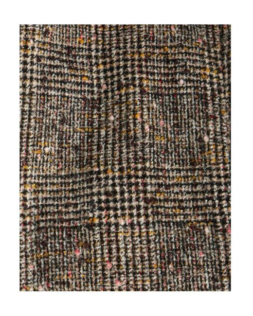 Etro Brown Single-Breasted Checked Blazer for men