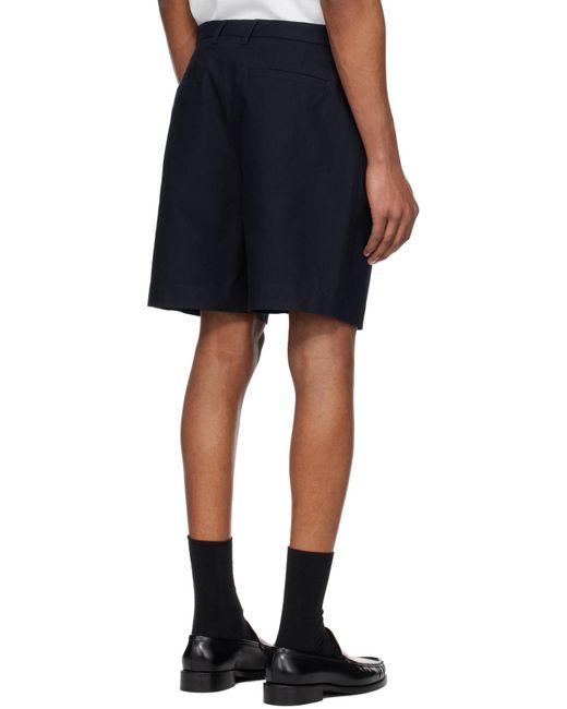 A.P.C. Blue Belt Loop Shorts for men