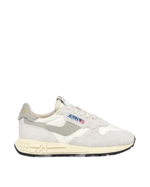 Autry White Classic Flat Shoes For for men