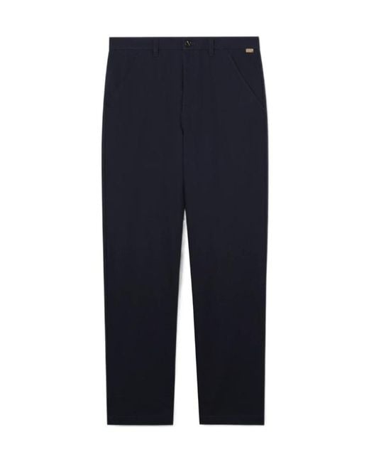 Burberry Blue Twill Chino Pants for men