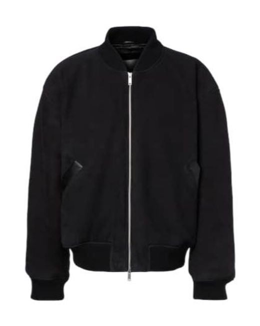 Studio Nicholson Black X Aaron Levine Berkeley Suede Bomber Jacket for men