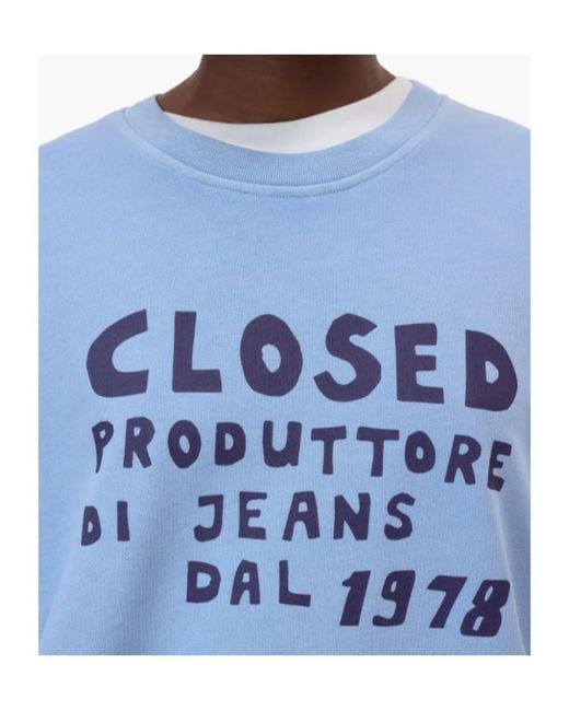 Closed Blue Relaxed Crewneck