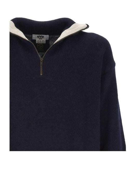Junya Watanabe Blue Knitted Jumper for men