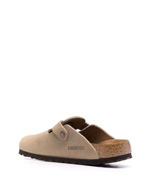 Birkenstock White Boston Buckled Slip-On Clogs for men