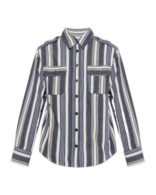 Isabel Marant Blue Isabel Marant Étoile Gelva Striped Shirt