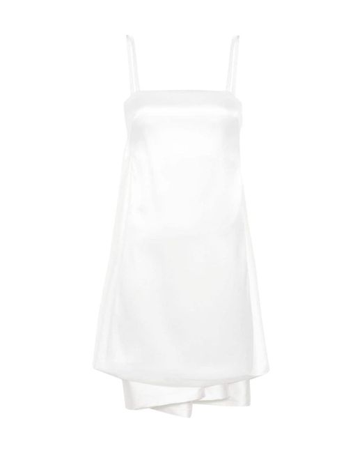 P.A.R.O.S.H. White Papavero Mini Dress