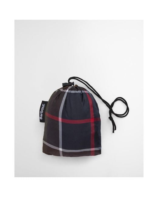 Barbour Black Plaid Waterproof Hooded Jacket for men
