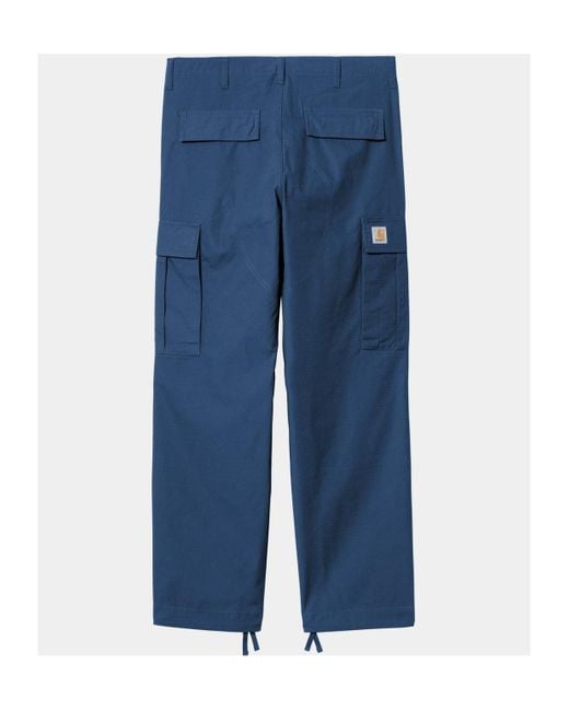 Carhartt Blue Logo Casual Pants for men