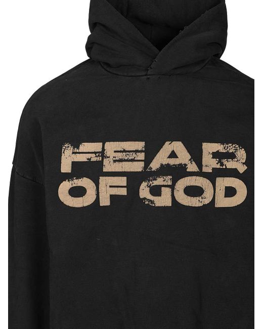 Fear Of God Black Hoodie for men