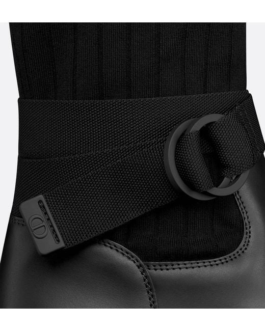 Dior Black D-Major Ankle Boot