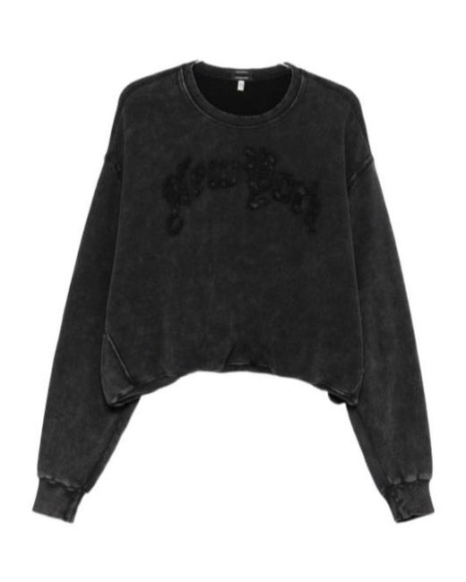 R13 Black Crew Neck Sweatshirt