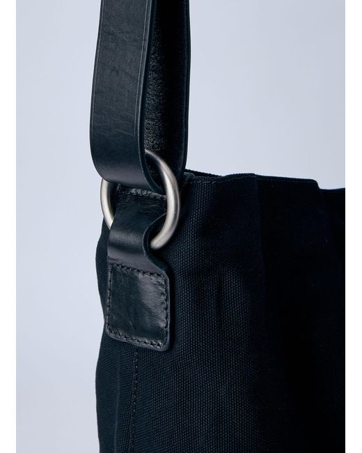 Dries Van Noten Black Adjustable Strap Tote Bag for men