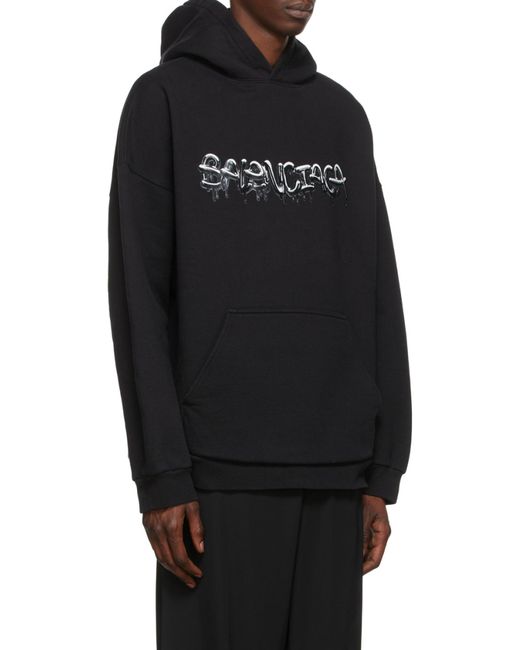 Balenciaga Blue Slime Wide-Fit Hoodie for men