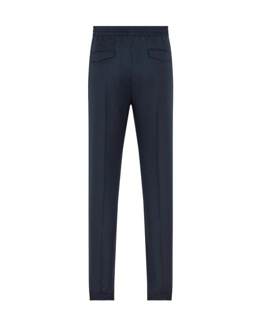 Dior Blue Tailored Track Pants for men