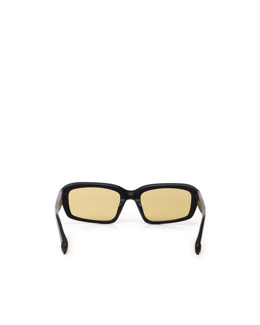 Jacquemus Metallic X Linda Farrow Rectangle Frame Sunglasses for men