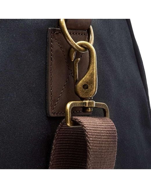 Barbour Black Logo Travel Bag for men
