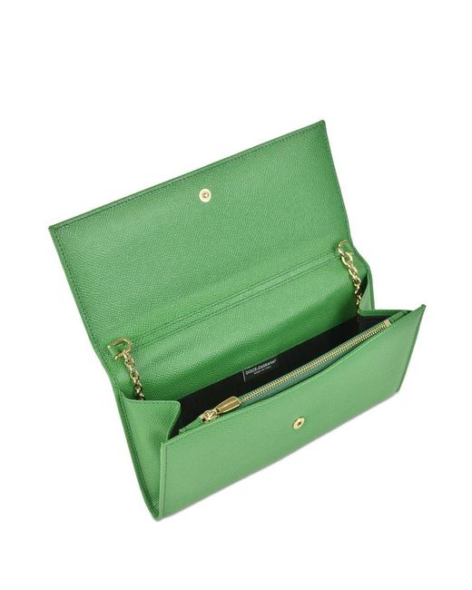 Dolce & Gabbana Green Logo Details Handbag