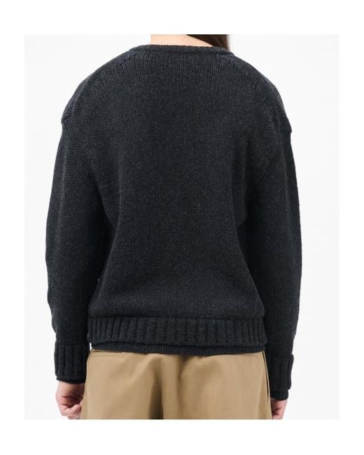 Our Legacy Black False V-Neck Jumper for men